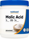 Nutricost Malic Acid Powder 1LB - Glutenvrij, niet-GMO (454 Gram)