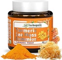 Gommies HERBOGANIC Turmeric Sea Moss - Supplément naturel alimentaire et à base de plantes pour la peau et le soutien énergétique avec la mousse de mer, Boost Immune System - 60 Gommies