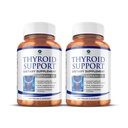 1 Body Thyroid Support Supplement, 90-Day Supply, 2 Pack met B12, Jodium, Zink, Selenium, Ashwagandha, Niet-GMO Vegetarische Formule