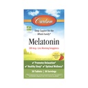 Carlson - Melatonin, 300 mcg, Healthy Sleep, Promotes Relaxation, Natural Strawberry-Lemon Flavor, 30 Chewable Tablets