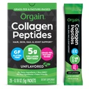 Orgain Gehydrolyseerde Collageen Peptides Travel Packets for Women & Men - 5g Grass Fed Collageen Per Serving, Hair, Skin, Nail & Joint Support Supplement, Non-GMO, Type I & III - Unflavored (25 Count)
