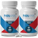 PhenAprin TX7 Powerful Diet Pills (Pack of 2) for Weight Loss & Appetite Suppressant Support - Nootropic Energy, Focus & Food Noise Control - Smart Formula for Women & Men - 60 Tablets