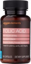 Elementen - Foliumzuur, 800 mcg per portie, Tablet, 180 Tel, Pack of 1, Women's Dietary Supplement for Healthy Prenatale Development, 6 maanden van levering