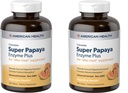 Enzymes de santé américain Chewable Super Papaya Enzyme Plus 360 comprimés (paquet de 2)