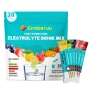 Electrolytes Powder Packets, 30 Sticks Fast Hydration, Sugar Free Electrolyte Drink Mix, Travel Electrolyte Packets for Rapid Hydration, 6 Flavors