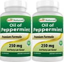 Meilleure huile de menthe poivrée naturelle 250 mg 120 Capsules (120 Nombre (paquet de 2))