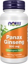 NOW Foods Supplementen, Panax Ginseng (Root) 500 mg, Adaptogeen Herb*, 100 Veg Capsules