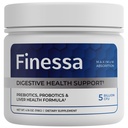 Finessa Digestive Probiotic Drink - 2in1 Digestive Health, Liver Cleanse Detox & Repair | Constipation, Gas and Bloating Relief | Gut Health Blend with Prebiotics & Probiotics | Non-GMO, 50 Servings