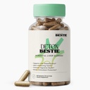 Biohacking Bestie Detox Bestie Supplement - Detox Cleanse for Women & Men, Supports Liver Health, Promotes Digestive Health, Helps Remove Toxins, Formulated with Natural Ingredients - 60 Capsules