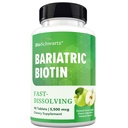 BioSchwartz Bariatric Biotin Chewable Tablets - 5500mcg Biotin per Serving - Green Apple Flavor, 3 Month Supply - Sugar-Free Hair Skin Nails Vitamins for Women for Post-Bariatric Care - 90 Servings