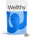 Wellthy son quotidien multivitamine naturelle pour les hommes, supplément de soutien prostate Premium, soutien de la croissance des cheveux (30 jours)
