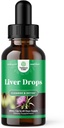 Leverondersteuning Melkdistel Tinctuur - Melkdistel Liquid Herbal Supplement met Astragalus Root voor lever Detox Reiniging en Reparatie - Lever Reinigen Detox Drops met Shiitake Maitake en Cordyceps