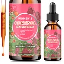 Hudetex Cortisol Supplements for Women Liquid Drops,Cortisol Manager with Ashwagandha,L-theanine,Phosphatidylserine,Rhodiola Rosea for Mood Support,Adrenal Balance,Sleep,Vegan,Natural Flavor,2 Fl Oz