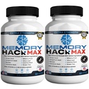 Memory Hack Max Brain Support Supplement, Extra Strength with Herbal Ingredients, 60 Capsules, 30-Day Supply (2)