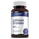 Lithium Orotate Supplement 10mg, 60 Vegetarische Capsules. Ondersteunt geheugen en emotionele welzijn. Magnesium Stearate Gratis Supplementen. (1)