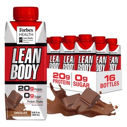 LABRADA Nutrition - Lean Body RTD Whey Protein Shake, Convenient On-The-Go Meal Replacement Shake for Men & Women, 20 Grams of Protein – Zero Sugar, Lactose & Gluten Free, Vanilla (Pack of 16)