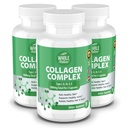 Multi Collageen Proteïne Peptides Supplement Capsules - 1800mg Collageen Complex Types I, II, III, V, X - Gezamenlijke ondersteuning, Gezond haar, huid, nagels, Beauty Vitaminen, 100% Natuurlijke, Non-GMO 270ct (3)
