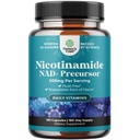 Vitamine B3 Niacinamide 500mg Capsules - Mitochondrial Énergie et supplément de peau potent - AKA Vitamine B3 Niacin 500mg Sans flush et Nicotinamide 500mg - Supplément sans flush Niacin - 180 Compte