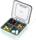 Dagelijkse pil Organisator Vitamine Planner Portable Medicine Box, Reizen Compartments pil Organizer Box, Vocht Proof Kleine pil geval voor Pocket Purse Dagelijkse pil houder Container voor Medicine Vitamine