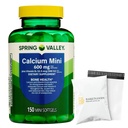 SV Calcium 600mg with Vitamin D3 Bone & Teeth Support, 150 Mini Softgels – Easy to Swallow, Gluten-Free, Non-GMO Set by Basketgoods
