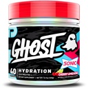 GHOST Hydration Tub, Electrolyte Powder, Sonic Cherry Limeade - Sugar Free Instant Electrolyte Drink Mix - Caffeine-Free Daily Hydration & Immune Support with Clean Formula - 40 Servings