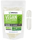 XPRS Nutra Maat 1 Lege Capsules - 100 Graaf Heldere Lege Vegan Capsules - Vegetarische Pillen - DIY Plantaardige Capsule Vegetarische Pill Caps voor Do-It-Yourself Supplementen