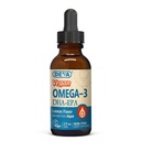 DEVA Vegan Omega-3 Liquid DHA - EPA, Non Fish from Algene, Lemon Flavor, 2 Ounce