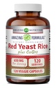 Verbazingwekkende Formules Rode Gist Rijst 600 Mg Plus Co Q-10 50 Mg 120 Vegetarische Capsules
