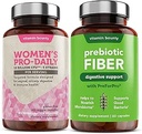 Vitamine Bounty pour femmes Probiotiques et prébiotiques: soutien de la santé vaginale et digestive, pH Balance avec canneberge, Ashwagandha, Capsules de libération retardée