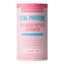 Vitale eiwitten Collageen Peptiden Geavanceerde, gehydrolyseerde Peptiden met Hyaluronzuur en vitamine C - Aardbei Citroen smaakpoeder, 10.5oz