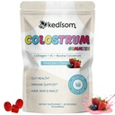 Colostrum Gummies, Grass Fed Colostrum Supplement, 90 Bovine Colostrum Gummies, 45 Servings, Mixed Berry, Sugar-Free