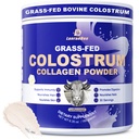Grass-Fed Bovine Colostrum Collagen Powder for Women & Men, Hydrolyzed Collagen Peptides Powder with Probiotics | Gut Health, Immune Support, Hair, Skin, Nail, & Joint Support Supplement - Sugar Free