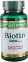 Nature's Bounty Super Potency Biotin 5000mcg - 72 softgels (pakket van 2)