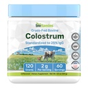 tnvitamins Colostrum Powder – 25% IgG | Grass-Fed Bovine Colostrum Supplement | Unflavored | 120g (4.3 oz) – 60 Servings | Non-GMO, No Additives
