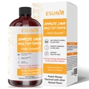 Complete Liquid Multivitamin Hair Growth,Support for Thicker Hair & Facial Wrinkles in Women | Biotin 30mcg | Semen Sesami Nigrum Promotes Energy Metabolism Skin & Hair for Ages 18+ | 16.23 Fl Oz