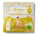 Go-Lacta® 100% Organic Moringa Capsules for Breastfeeding Moms - 60 Capsules - Pure Premium Postnatal Vitamins - Breastfeeding Supplements to Increase Milk Supply - Postpartum Vitamins for Women