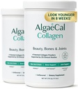 ALGAECAL Collageen - 4 Clinically-Supported Peptides VERISOL®, FORTIGEL®, UC-II®, FORTIBONE®, Anti-Aging Hydrolyzed Collageen Powder, 60 Servers, Made in USA