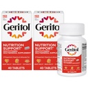 Geritol Multivitamin Supplement, Contains B-Vitamins, Antioxidants, Vitamins C, E & D and Iron, 27 Essential Vitamins and Minerals, Gluten-Free, Non-GMO, No Artificial Sweeteners, 40 Tablets, 2 Pack