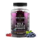 Bucklebury Sugar-Free Milk Thistle Gummies 1000mg met natuurlijke Blueberry Flavor - Vegan, Gluten-Free, Non-GMO Natural Milk Thistle Supplement voor de gezondheid van de lever, Immunity & Antioxidant Ondersteuning -60 Tellen