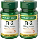 Nature's Bounty, Vitamine B-2, 100 mg, 100 tabletten - Verpakking van 2