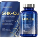 GHK-Cu Copper Peptide Supplement, 120 Vegan Capsules, High Potency, Promotes Skin Repair, Radiant Skin Elasticity, Anti-Aging & Hair Growth Support