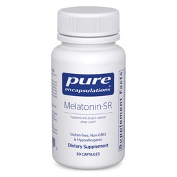Pure Encapsulations Melatonine-SR - Uitgebreide Release Melatonine - Ondersteunt rustgevende slaap* - Slaapsupplement - Glutenvrij & Veganistisch - 30 capsules