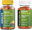 Noor Vitaminen Adult Multivitamine Gummy en Black Seed Oil Bundle