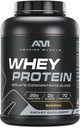 Geweldige spier 100% Wei Proteïnepoeder *Geavanceerde formule met Wei Proteïne Isolaat als primaire Ingrediënt Samen met Ultra Gefilterd Wei Proteïne Concentraat (Banana, 5 Lb)