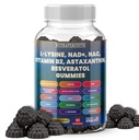 Sugar Free Gummies with Trans-Resveratrol, L-Lysine, L-Arginine, Fisetin, NR, NAD+, ALA, TMG, Beet Root, Astaxanthin, SAM-e, DHEA, Vitamin B2 For Men, Women, Detox, Energy, Metabolism, Aging, Joints