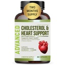 Heart Health Cholesterol Supplements - Cholesterol Health & Heart Support with Plant Sterols, Niacin & Garlic Powder.Vitamins Pills for Healthy Cholesterol and Healthy Heart.Two Months Supply.