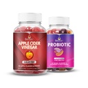 BeLive Digestion Bundle ACV & Probiotic Gummies for Detox & Cleanse, Digestive Health Gummies