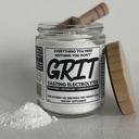 GRIT Fasting Electrolytes Unflavored Powder – 60 Servings Fasting Salts: Magnesium Chloride, Potassium Chloride, Sodium Chloride & Bicarbonate – Zero Calorie, Glass Jar + Wooden Scoop