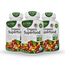 Biologische Superfood Greens Fruit en Veggie Complex - Beste Dieetsupplement met 14 Groenen &14 Fruit & Groenten met Alfalfa Rijk aan Antioxidanten Biologische Ingrediënten Non-GMO (180 Count Pack of 3)