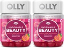 OLLY Undeniable Beauty Gummy, voor haar, huid, nagels, Biotine, Vitamine C, Keratine, Kauwbare Supplement, Grapefruit, 30 dagen levering - 120 Tellen